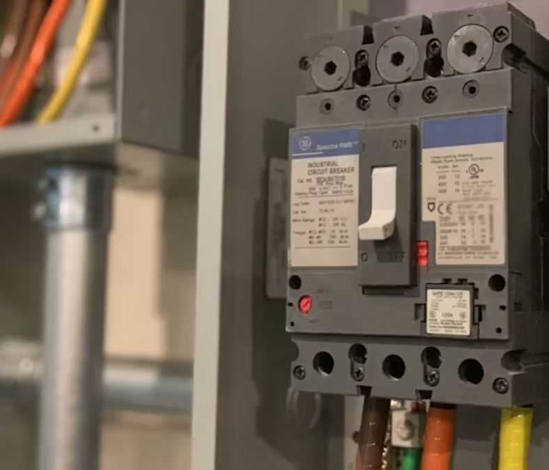 Industrial motor control center with high-voltage wiring